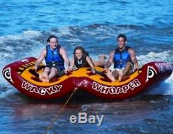 SPORTSSTUFF Wacky Whopper Inflatable Water Tube 3 Rider Boat Towable 53-5153