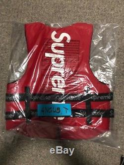 SUPREME x OBRIEN LIFE VEST SIZE XL DSWT RED IN HAND