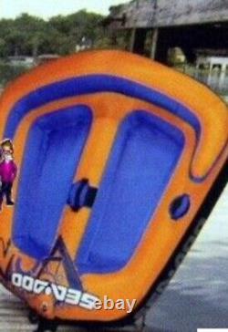 SeaDoo O2O Inflatable 2 Person Ski Tube Boat Towable Lake Ocean Ride