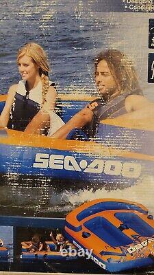 SeaDoo O2O Inflatable 2 Person Ski Tube Boat Towable Lake Ocean Ride