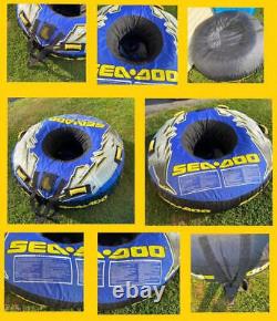 SeaDoo Sea-Doo Towable Boat Tube 54 Blue Yellow No Tow Strap