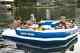 Sea Doo Mega Island 8 Person Inflatable Party Raft Water Lake Float W 4 Speakers