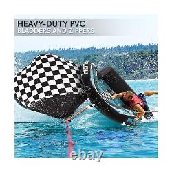 SereneLife Heavy-Duty Inflatable Towable Booster Tube Water Tube Boating Fl