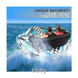 SereneLife Heavy-Duty Inflatable Towable Booster Tube Water Tube Boating Fl