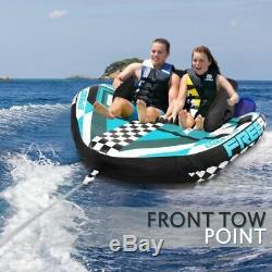 SereneLife SLTOWBL20 High-Quality Watersports 2 Person Towable Tube, Inflatable