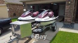 Set of 2 Yamaha Wave Runners, Maroon and white, 1999