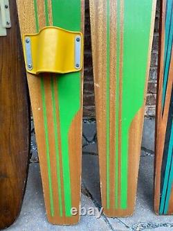 Set of 5 Vintage Water Skis in Excellent Shape