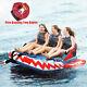 Shark Inflatable Towable Tube Super Thriller 3 Passenger Person Rider Boat Tube