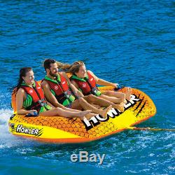 Ski Water Tube Towable Heavy Duty Tube Towable Pulling Boat 3 Rider Coupe