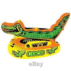 Speed Boat Towable Inflatable Raft 1 2 3 4 Person Water Float BIG Alligator WOW
