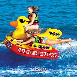 Speed Boat Towable Inflatable Raft 1 2 3 Person Water Float Super Ducky Duck WOW