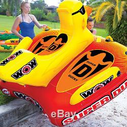 Speed Boat Towable Inflatable Raft 1 2 3 Person Water Float Super Ducky Duck WOW