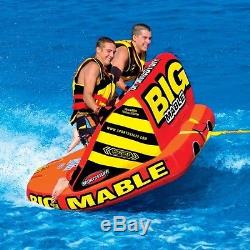 SportsStuff Big Mable 2 Person or Rider Towable Water Tube With Backrest 53-2213