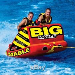 SportsStuff Big Mable Inflatable Water 2 Rider Tube Boat Lounge Towable 53-2213