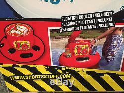 SportsStuff Fiesta Island Lounge Inflatable Water Tube Raft 8 Person 54-2010