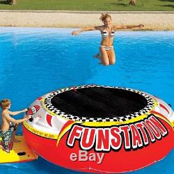 SportsStuff Funstation PVC Inflatable Floating Trampoline Water 12' Lake 58-1035