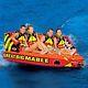 Sportsstuff Great Big Mable 4 Person Inflatable Water 4 Rider Tube Boat Towable