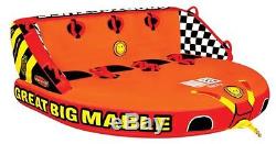 SportsStuff Great Big Mable 4 Person Inflatable Water 4 Rider Tube Boat Towable