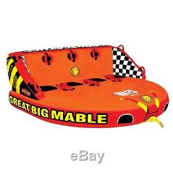 SportsStuff Great Big Mable Inflatable Water 4 Rider Tube Boat Towable 53-2218