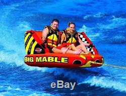 SportsStuff Kwik Tek Big Mable Double Inflatable Towable Tube 53-2213 (2 Rider)