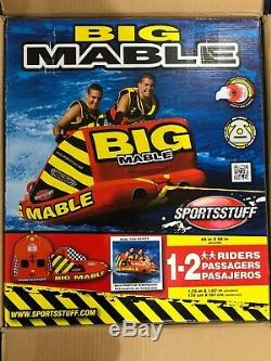 SportsStuff Kwik Tek Big Mable Double Inflatable Towable Tube 53-2213 (2 Rider)