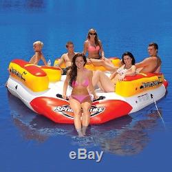 SportsStuff Neptune Island Lounge Inflatable Water Tube Raft 6 Person 54-2030