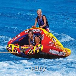 SportsStuff Poparazzi 2 Inflatable Water 2 Rider Stand Tube Boat Towable 53-1752