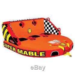 SportsStuff Super Mable Inflatable Triple Rider Towable Boat Tube