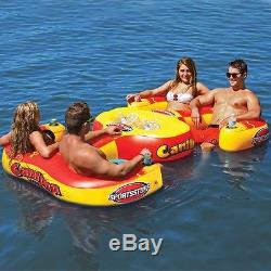 Sportsstuff Cantina 4 Person Pool Lake Lounge with4 cup holder Inflatable 54-2025