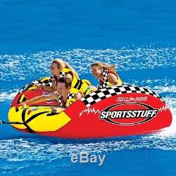 Sportsstuff Half Pipe Frantic Inflatabe Towable Water Tube 3 Person 53-2160