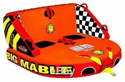 Sportsstuff Inflatable Big Mable Sitting Double Rider Towable Boat and Lake Tube