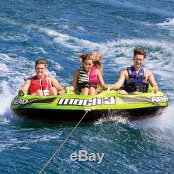 Sportsstuff Mach 3 Inflatable Triple Rider Towable Water Lake Ocean River Tube