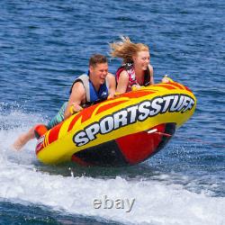 Sportsstuff Oddball 2 Boat Towable Inflatable Water Inner Tube for 1 or 2 Riders