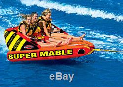 Sportsstuff Super Mable Towable Inflatable Water Ski Deck Tube 3 rider