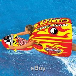 Sumo Tube and Splash Guard Wearable Towable Inflatable Ski Boat Tube