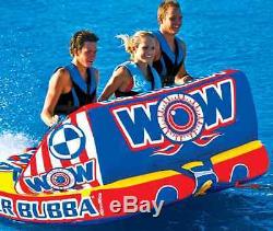 Super Bubba 3-Person Towable Tube Lounge Water Tubing WOW World Watersports -NEW