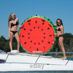 Swimline Inflatable 2 Rider Watermelon Island Lake Water Towable Tube Float Raft