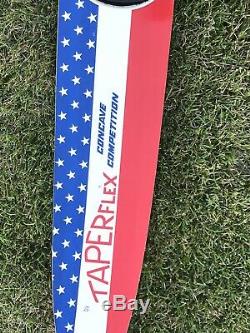 Taperflex Water Ski Slalom Concave Case Stars Stripes Red White Blue USA