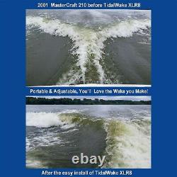 Tidal Wake XLR8 Wake Surf Shaper High Performance Silver/Black 75515