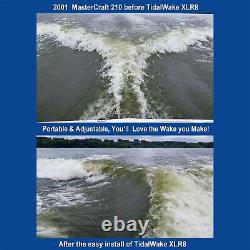 Tidal Wake XLR8 Wake Surf Shaper High Performance, Silver/Red 75633