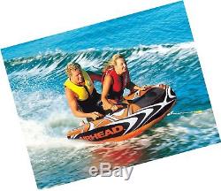 Towable Boat Tube Inflatable 2 Person Rider Raft Float Water Sports Pull Tow NEW