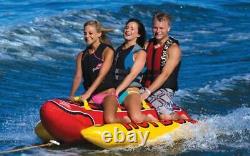 Towable Inner Tube Boating Towing Water Sports Silly Hot Dog Design 1-3 Riders