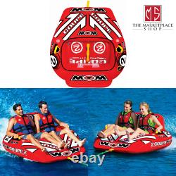 Towable Tube 2 Person Coupe Pull Behind Boat Inflatable Ski Lake River Boating