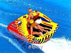 Towable Tube 3 Person Inflatable Tow Boat Water Stand Tube Rider Sportsstuff NEW