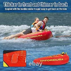 Towable Tube Inflatable 1-2 Person Rider Water Boating River Lake Watersports