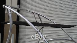 Universal Wakeboard Tower Mounted Flat Cargo Bimini Top Cover Canvas Frame