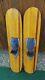 Vintage Set Of Wooden 43 Long By 9 Wide Waterskis Water Skis Trixter