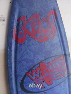 VINTAGE WAKE TECH KAOS 150 cm Purple Blue DESIGNED WAKEBOARD W004