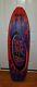 Vtg 1990s Wake Tech Big Air Wakeboard Flames Red Purple With Bindings Fin Euc