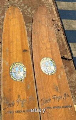 VTG Cypress Gardens Water Skis Dick Pope Jr 67 Inch